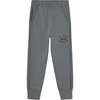 Panther Birds Printed Pants, Grey - Pants - 1 - thumbnail