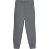 Panther Birds Printed Pants, Grey - Pants - 2