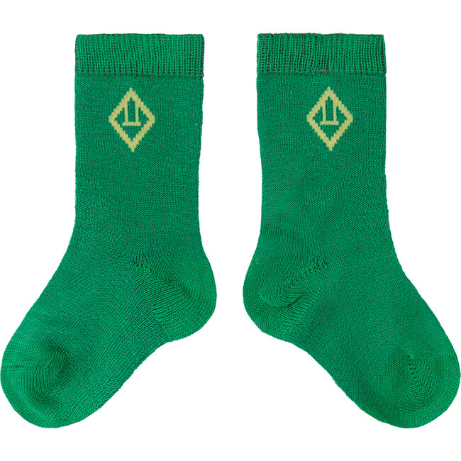 Hen Baby Socks, Green