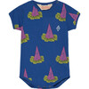 Hat Chimpanzee Short Sleeve Baby Body, Deep Blue - Onesies - 1 - thumbnail