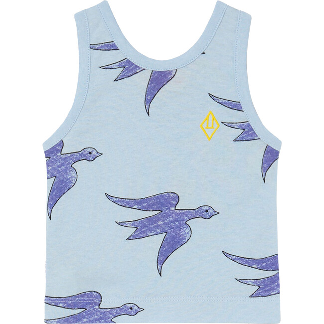 Flying Birds Frog Baby Tank, Blue
