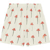 Carnations Flowers Mole Pants, White - Pants - 1 - thumbnail