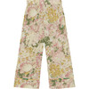 Flowers Antelope Pants, White - Pants - 1 - thumbnail