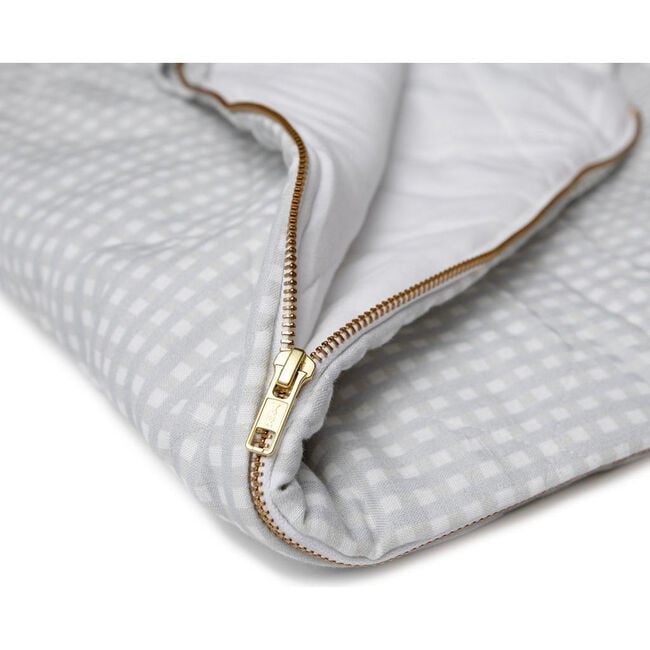 Sleeping Bag, Grey Gingham - Sleepbags - 4