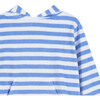 Towelling Hoody, Blue Stripe - Cardigans - 3