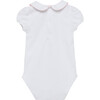 Little Fleur Body, White and Pale Pink - Onesies - 3