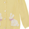 Little Isla Bunny Cardigan, Lemon - Cardigans - 3