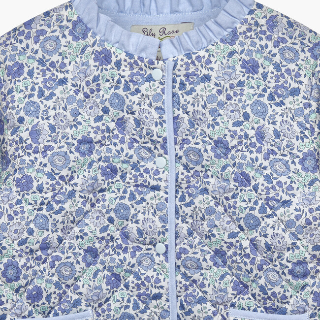 Liberty Print Danjo Quilted Jacket, Blue Danjo - Jackets - 3