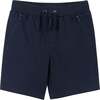 Twill Stretch Drawstring Short, Navy - Shorts - 1 - thumbnail