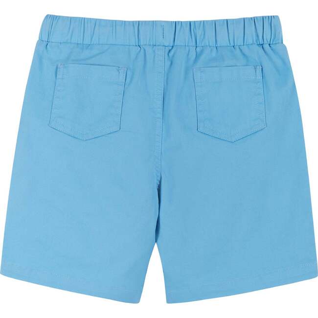 Twill Drawstring Short, Light Blue - Shorts - 2