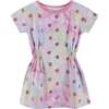 Star Print Tie-Dye Dress, Purple - Dresses - 1 - thumbnail