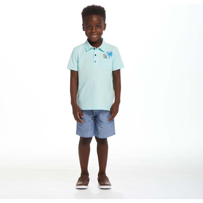 Surfs Up Polo Shirt, Blue - Polo Shirts - 2