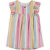 Striped Lurex Sundress And Bloomer Set, Yellow - Dresses - 3
