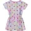 Star Print Tie-Dye Dress, Purple - Dresses - 2