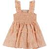 Orange Ruffle Smock Dress, Orange - Dresses - 3