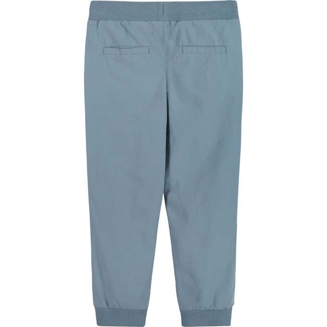 Patch Pocket Drawstring Joggers, Blue - Pants - 2