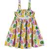 Fun Fruit Print Twirl Sundress, White - Dresses - 2