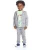 Dino Print Sweatshirt Set, Gray - Mixed Apparel Set - 2