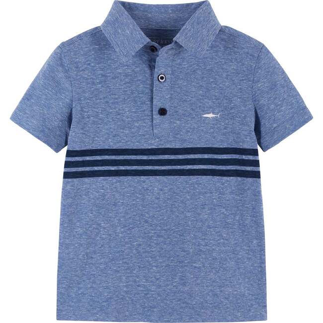 Shark Polo, Blue - Polo Shirts - 1