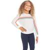 Rainbow Sweater And Legging Set, White And Navy - Mixed Apparel Set - 2