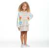 Rainbow Print Windbreaker, White - Jackets - 2