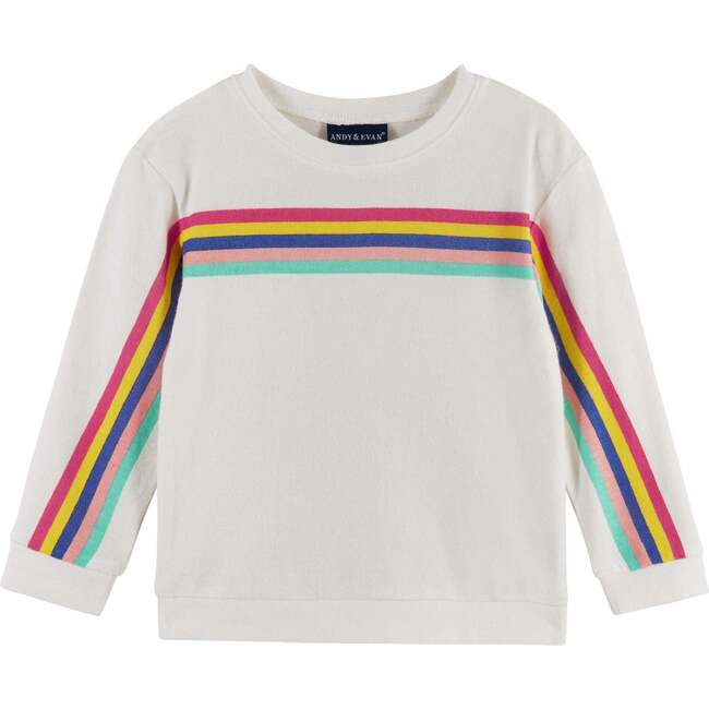 Rainbow Sweater And Legging Set, White And Navy - Mixed Apparel Set - 3