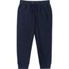 Patch Pocket Drawstring Joggers, Navy - Pants - 1 - thumbnail