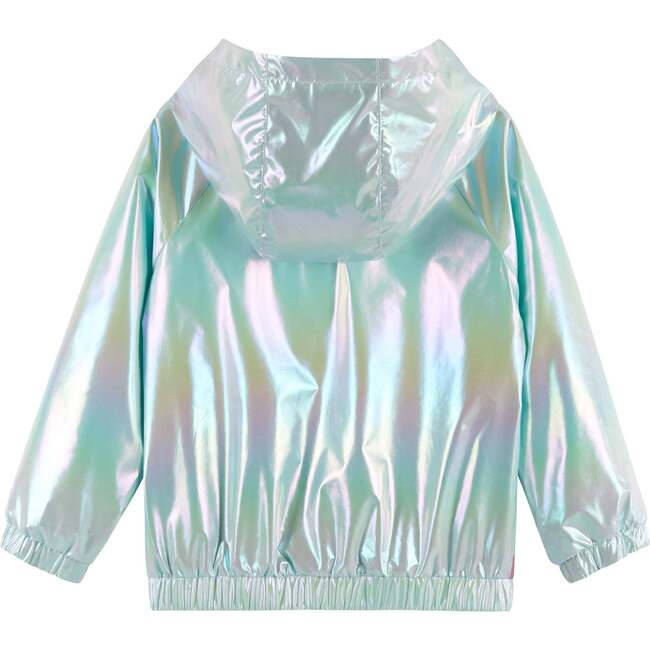 Rainbow Print Windbreaker, White - Jackets - 4