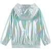 Rainbow Print Windbreaker, White - Jackets - 4