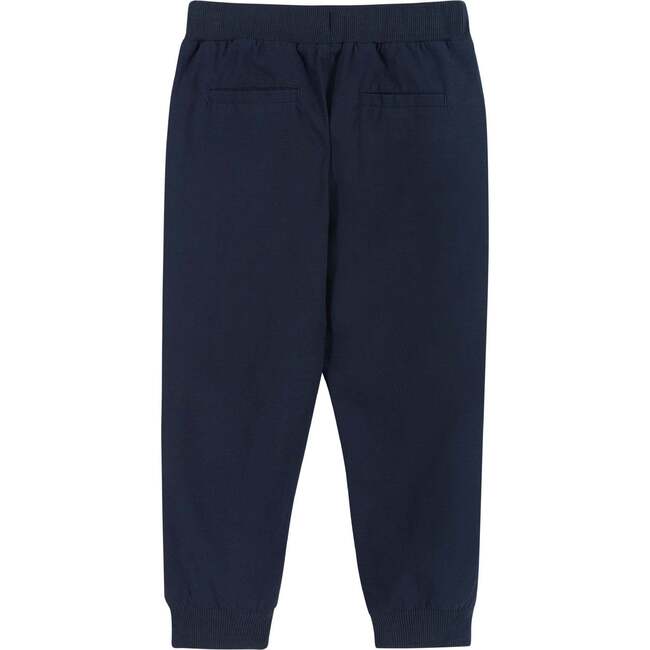 Patch Pocket Drawstring Joggers, Navy - Pants - 2