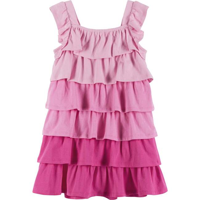Ruffle Dress, Pink - Dresses - 4