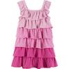 Ruffle Dress, Pink - Dresses - 4