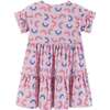 Rainbow And Daisy Print Dress, Pink - Dresses - 4