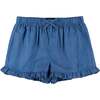 2-Piece Ruffle Top And Short Set, Blue - Mixed Apparel Set - 3