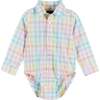 Easter Plaid Vest And Pant Set, Blue And Beige - Mixed Apparel Set - 4