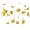 Girls Organic Sweatshirt, Floating Daisy - Sweatshirts - 1 - thumbnail