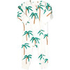 Baby Organic Romper, Cream Palm Trees - Rompers - 1 - thumbnail
