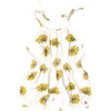 Baby Girls Organic Luna Romper, Floating Daisy - Rompers - 1 - thumbnail