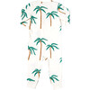 Baby Organic Romper, Cream Palm Trees - Rompers - 3
