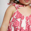 Baby Girls Organic Luna Romper, Pink Stem Floral - Rompers - 3