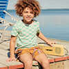 Kids Organic Tee, Mint Check - Tees - 2