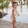 Baby Girls Organic Luna Romper, Floating Daisy - Rompers - 2