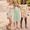 Girls Organic Theodore Short, Cream Palm Trees - Shorts - 3 - thumbnail