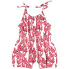 Baby Girls Organic Luna Romper, Pink Stem Floral - Rompers - 6