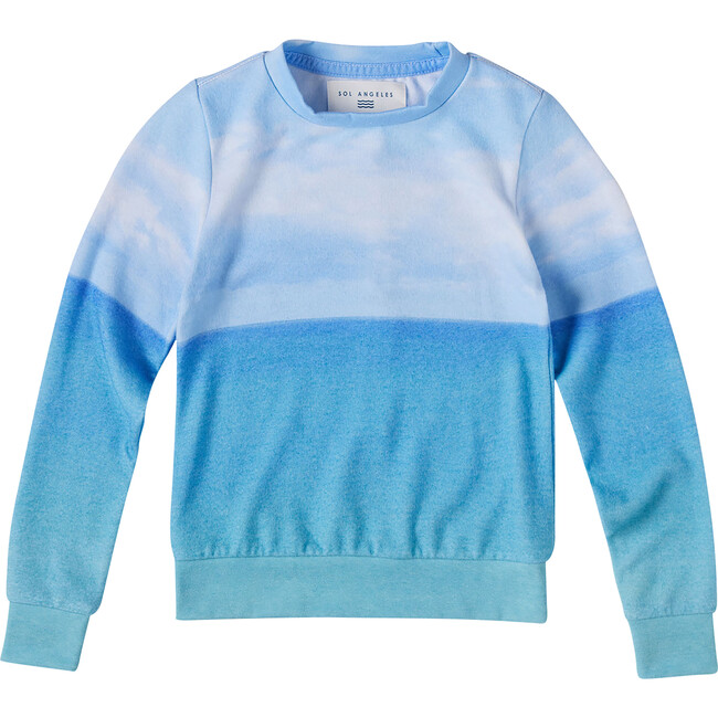 Ipanema Hacci Long Sleeve Pullover, Blue - Sweatshirts - 1
