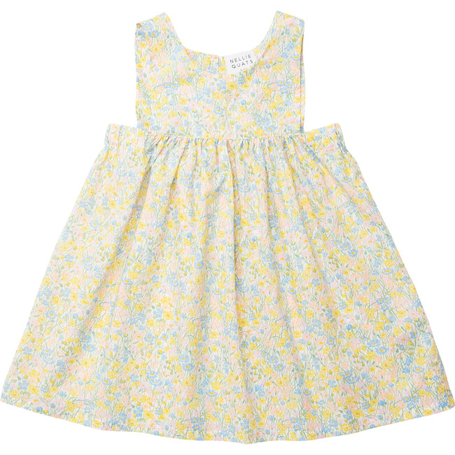 Marlow Cotton Print Pinafore Dress , Meadowland Liberty - Dresses - 1