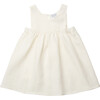 Marlow Linen Pinafore Dress, Milk - Dresses - 1 - thumbnail