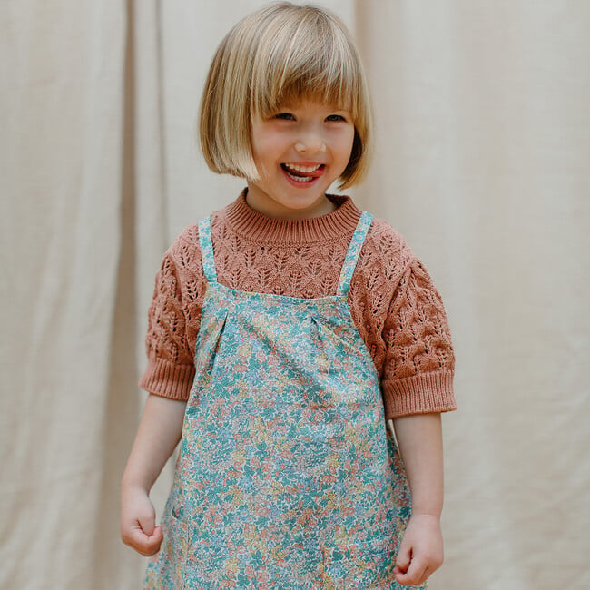 Marbles Cotton Print A-Line Pinafore Dress, Pesteron Liberty - Dresses - 3