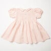 Draughts Linen Check Smocked Bodice Dress, Powder Pink - Dresses - 5