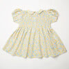 Draughts Cotton Print Smocked Bodice Dress, Meadowland Liberty - Dresses - 5